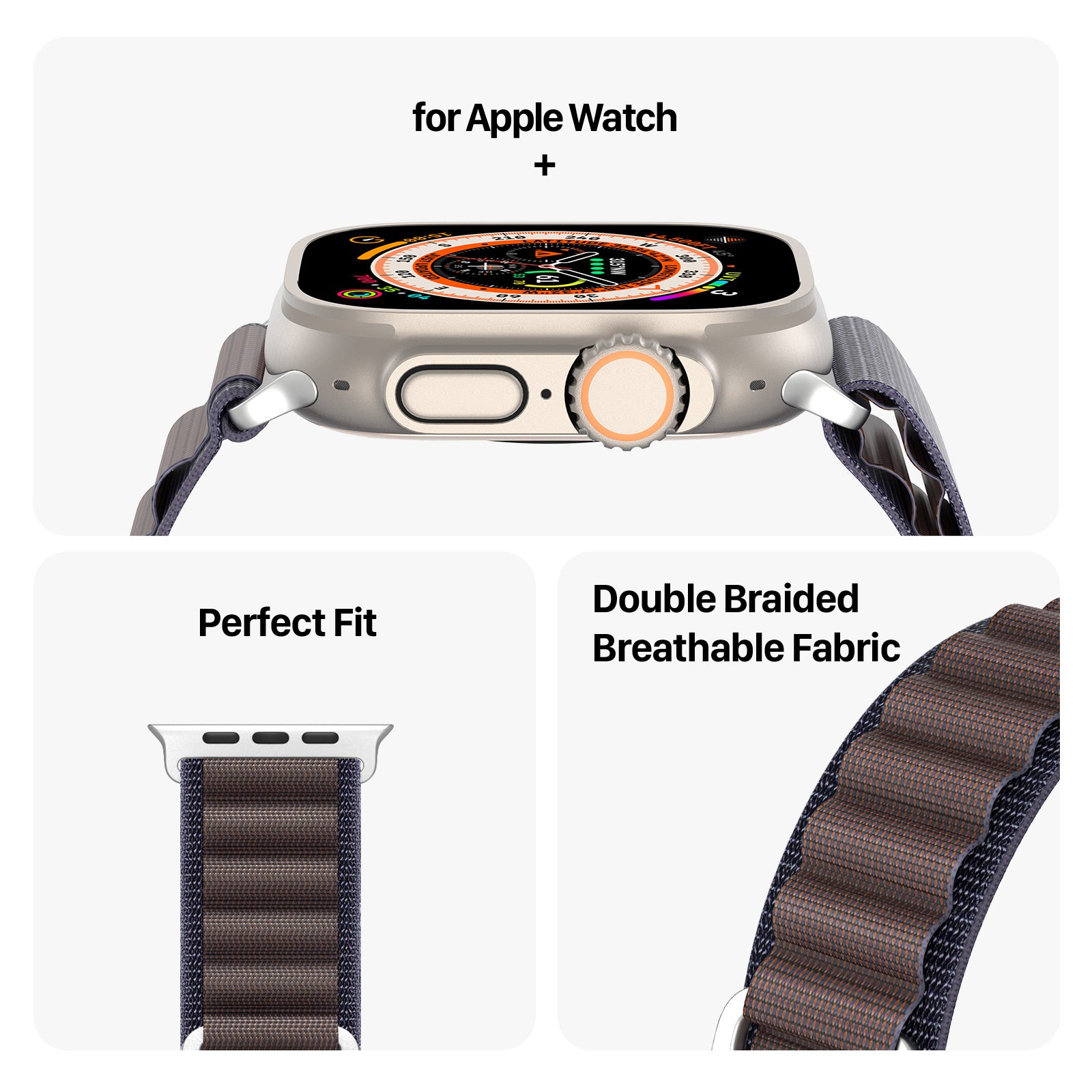DUX DUCIS GS Series for Apple Watch Ultra 2 49mm Series 9 45mm SE (2023) 44mm Ultra 49mm 8 7 45mm 6 5 4 SE (2022) SE 44mm 3 2 1 42mm Polyester Strap Replacement Watch Band DUX DUCIS GS Series for Apple Watch Ultra 2 49mm Series 9 45mm SE (2023) 44mm Ultra 49mm 8 7 45mm 6 5 4 SE (2022) SE 44mm 3 2 1 42mm Polyester Strap Replacement Watch Band